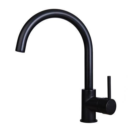 Projix MK2 Side Lever Gooseneck Sink Mixer Matte Black 4Star [167771]