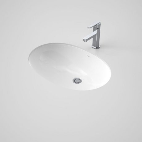 Caravelle Under Counter Basin White 0 Tap Holes [057613]