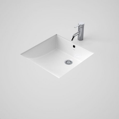 Liano Under Counter Basin with Bracket White 0 Tap Holes [058028]