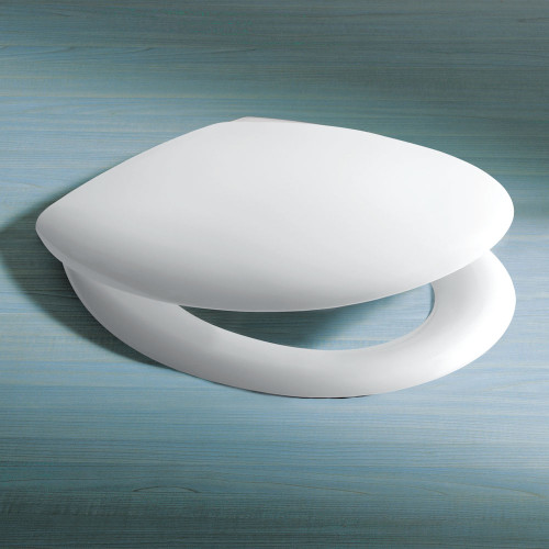 Caravelle Commercial Toilet Seat Double Flap White [064290]