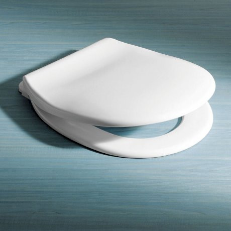 Trident Toilet Seat Double Flap White [064432]