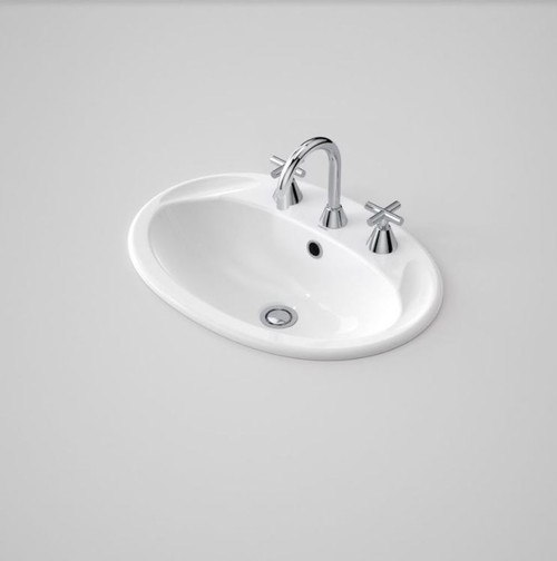Centro Vanity Basin White 3 Tap Holes [057726]