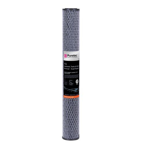 Puretec Dual Purpose Carbon Water Filter Cartridge 20in 10 Micron [251310]