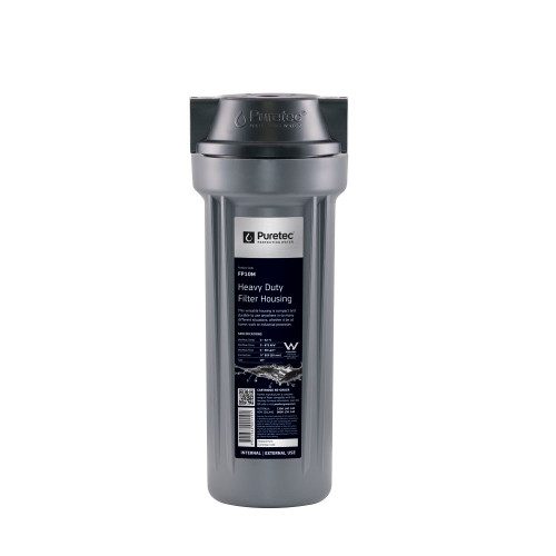 Puretec Heavy Duty Water Filter Housing 10in x 2.5in (Cartridges Not Included) 1/2in Connector [251333]