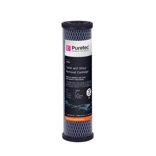 Puretec Impregnated Carbon Water Filter Cartridge 10in 5 Micron [251397]