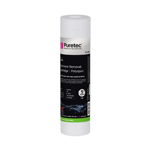 Puretec Polyspun Sediment Water Filter Cartridge 10in 5 Micron [251430]