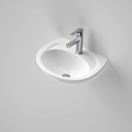Concorde Wall Basin with Bracket Vitreous China White 1 Tap Hole [058666]
