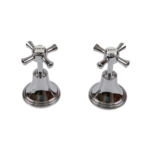 Belair Wall Taps (Top Assembly) Chrome Pair [035164]