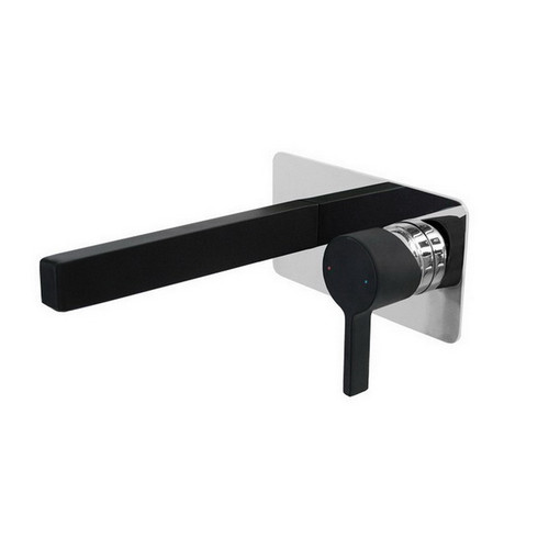 Martini Wall Basin Set Chrome & Matte Black Spout [155153]