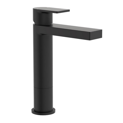 Round Square Tower Basin Mixer Matte Black 5Star [156344]