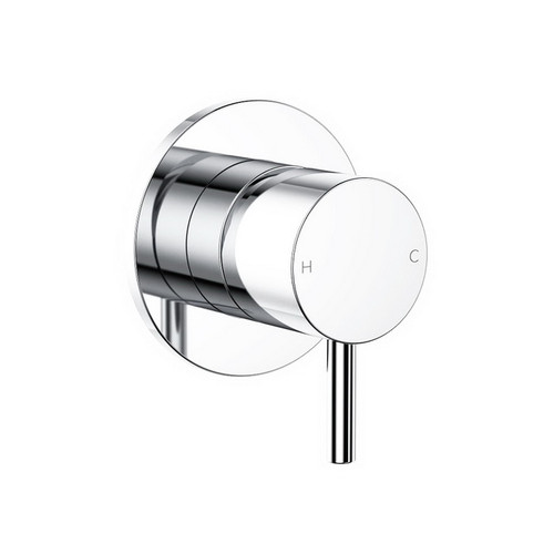 Round Pin Wall Bath/Shower Mixer Chrome [156376]