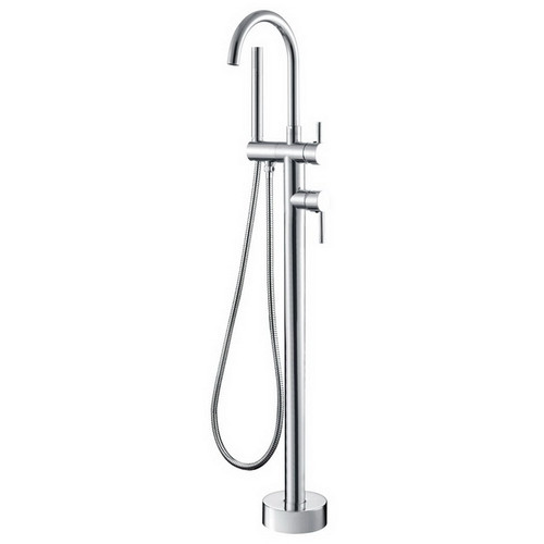 Isabella Floor Mount Bath Filler w/Shower Chrome 3Star [165526]