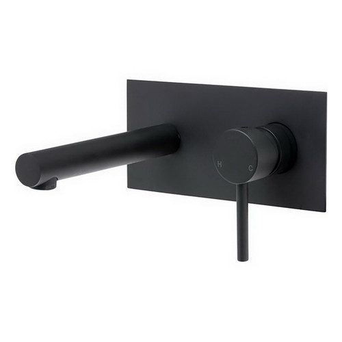 Hustle Wall Bath / Basin Mixer with Spout Matte Black [169308]