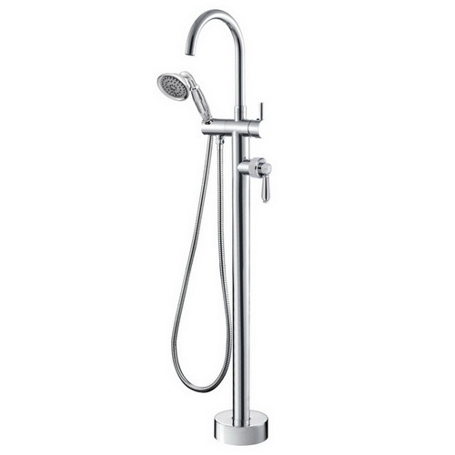 Eleanor Floor Mount Bath Filler w/Shower Chrome 3Star [169621]