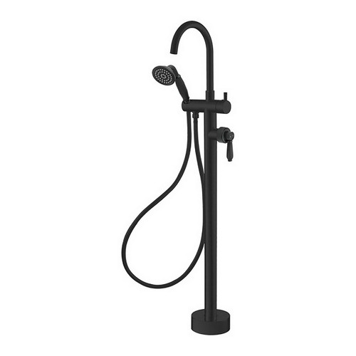 Eleanor Floor Mount Bath Filler w/Shower Matte Black 3Star [169623]