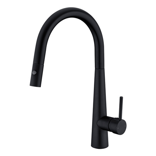 Dolce Sink Mixer with Pull-Out Vegie Spray 6Star Matte Black [195077]