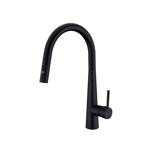 Dolce Sink Mixer with Pull-Out Vegie Spray 6Star Matte Black [195077]