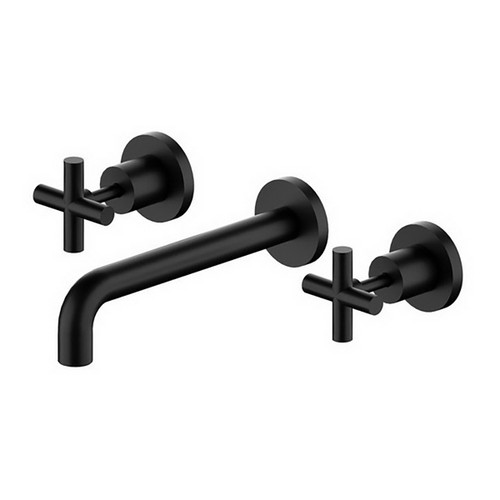 X Plus Wall Basin Set 215mm Matte Black [195204]