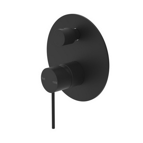 Mecca Bath & Shower Diverter Mixer Matte Black [194732]