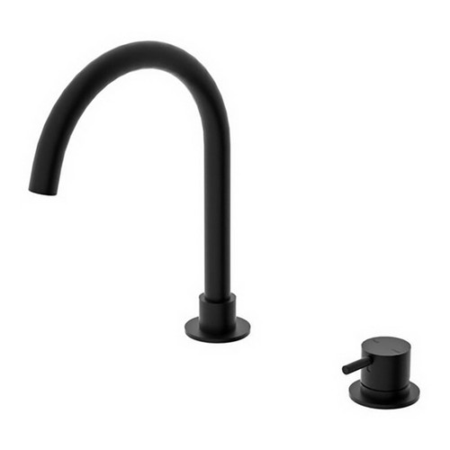 Mecca Hob Basin Mixer (Separate Round Spout) 6Star Matte Black [194747]