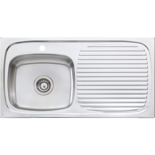 Untraform Single Bowl Sink Right Hand Bowlc1TH UF02 890mm [066859]