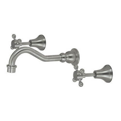 Lillian Shepherds Crook Bath Set 1/4 Turn Brushed Nickel [195704]