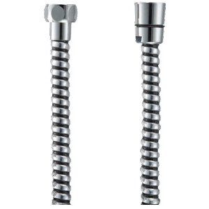 Spiral PVC Shower Hose 1 Connection Nut 1500mm Chrome [044184]