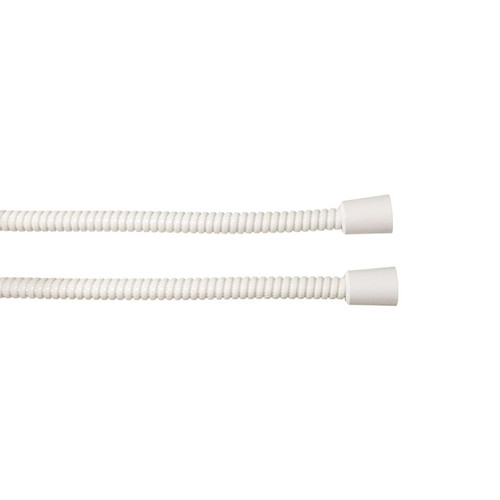 Spiral PVC Shower Hose 2 Connection Nut 1500mm White [044185]