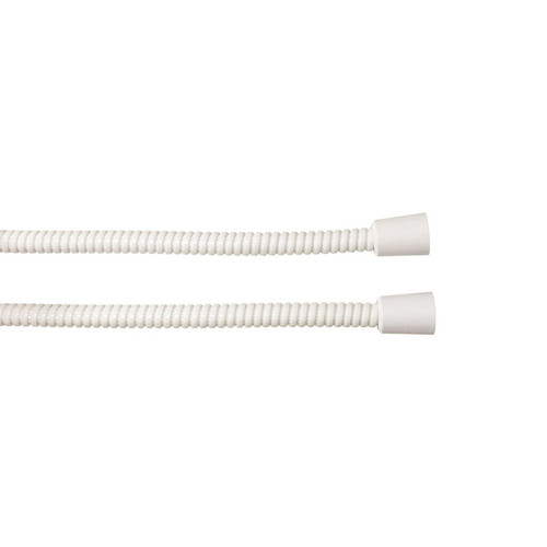 Spiral PVC Shower Hose 2 Connection Nut 1500mm White [044185]