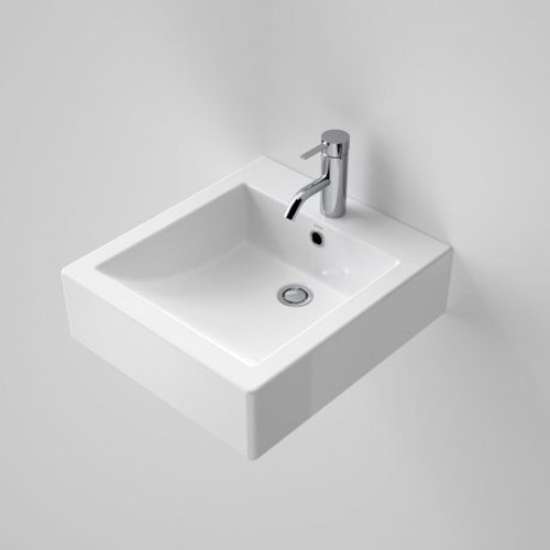 Liano Wall Basin with Bracket 420mm x 135mm x 470mm White 1 Tap Hole [058881]