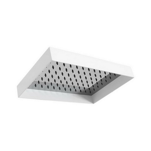 Martini Square Shower Rose W/Shroud 306mm Matte White [155133]