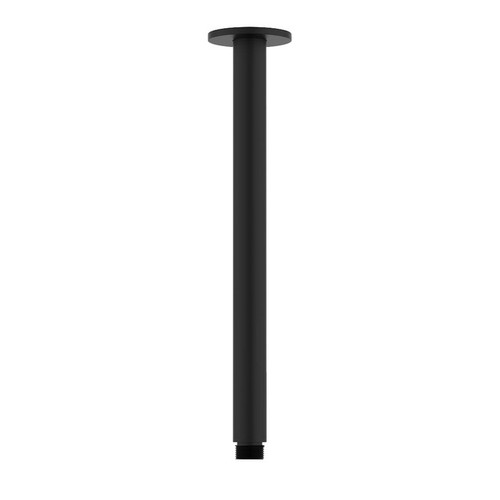 Round Ceiling Mounted Shower Arm 300mm Matte Black [156405]