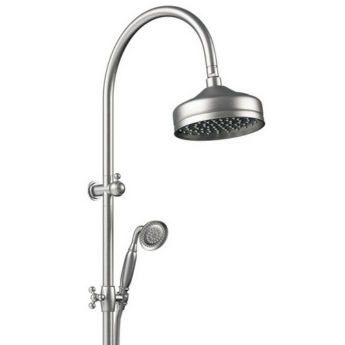 Multifunction Lillian Twin Rail Shower Brushed Nickel 3Star [181042]