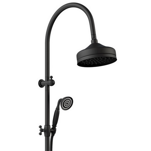 Multifunction Lillian Twin Rail Shower Matte Black 3Star [181041]