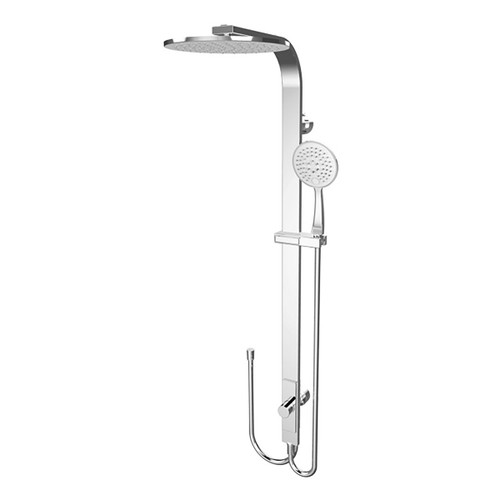 Modern Round Rain Twin Shower (Double Hose) 3Star Chrome [181349]