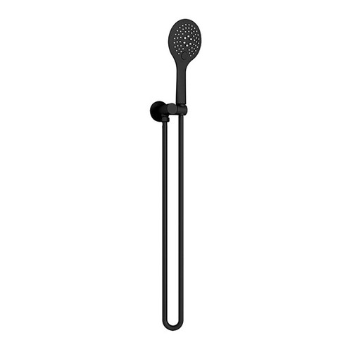 Rain Round Hand Shower (3 Function) with Bracket 3Star Matte Black [195127]