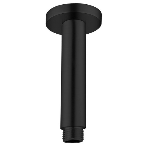 Round Ceiling Shower Arm 100mm Matte Black [195148]