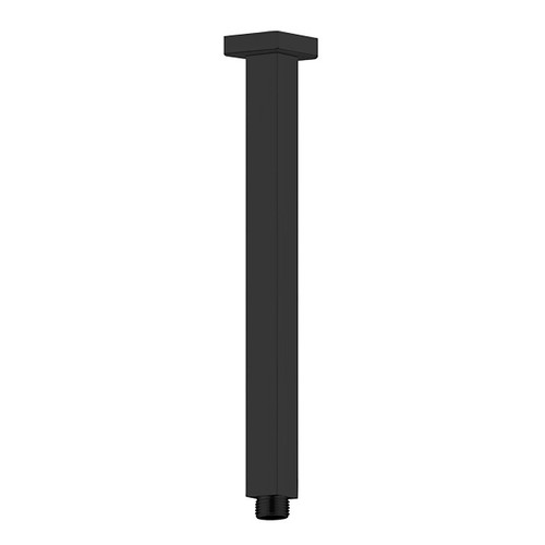 Square Ceiling Shower Arm 300mm Matte Black [195155]