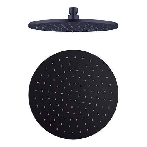 Shower Head Round 200mm 3Star Matte Black [195168]