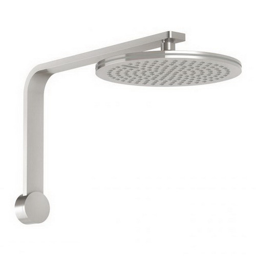 Nx Quil Round Shower Arm & Rose 250mm 3Star Brushed Nickel [198990]