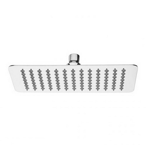 Vivid Slimline Rectangular Shower Rose 250mm x 150mm 3Star Stainless Steel [199017]