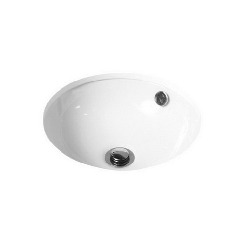 Round Entice Under Counter Basin 370mm x 150mm Gloss White [113637]