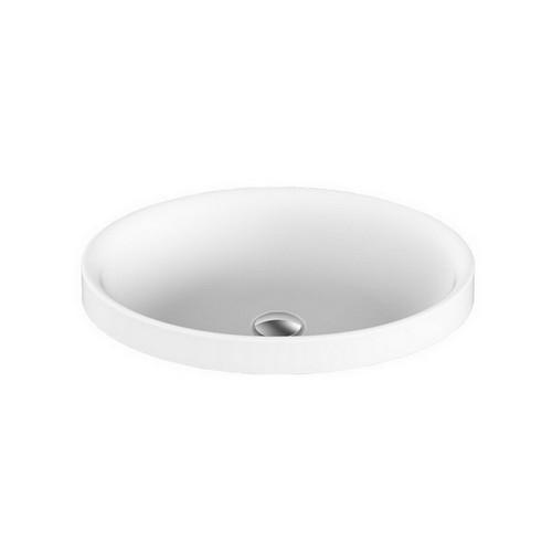 Dignity True Justice Semi-Inset Basin 495mm x 365mm x 130mm Matte White [127532]