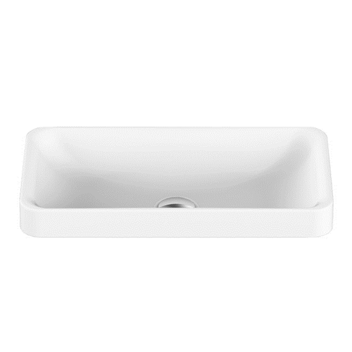 Faith True Justice Semi-Inset Basin 500mm x 260mm x 99mm Matte White [127533]