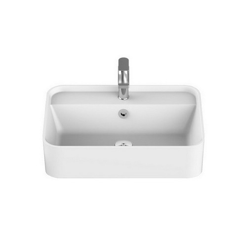 Miya Semi-Recessed Basin 550mm x 390mm x 150mm Matte White [169943]