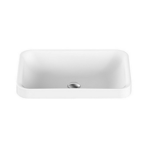 Pride True Justice Semi-Inset Basin 545mm x 365mm x 125mm Gloss White [169975]