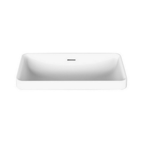 Zeya Above Counter Semi-Inset Basin 582mm x 346mm x 170mm Gloss White [169983]