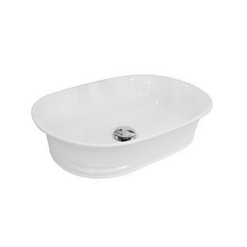 Titan Above Counter Basin 550mm x 385mm x 125mm Gloss White [169985]