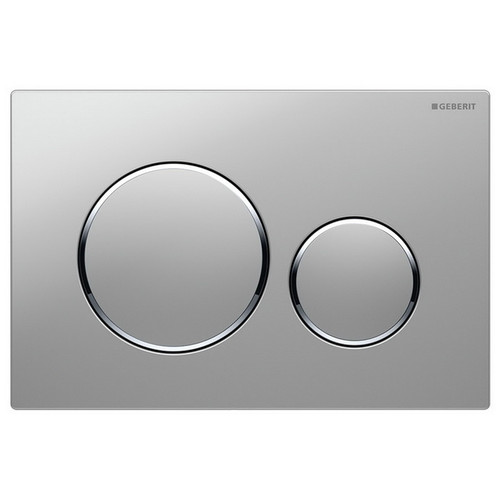 Geberit Sigma 20 Round Button Dual Flush Plate Matte Chrome [191452]