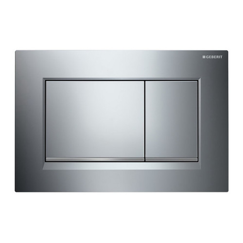 Geberit Sigma 30 Rectangular Button Dual Flush Plate Chrome [191453]